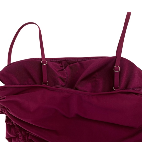 ATHLETA Shirred One Piece in Velvet Plum Size XL - NWT - Picture 8 of 9